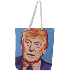 Orange Donald Trump Full Print Rope Handle Tote (large) by vintagetrump