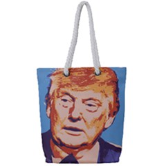 Orange Donald Trump Full Print Rope Handle Tote (small) by vintagetrump