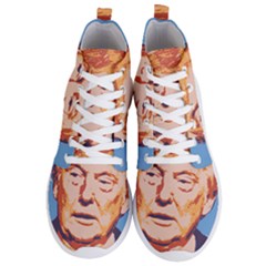 Orange Donald Trump Men s Lightweight High Top Sneakers by vintagetrump