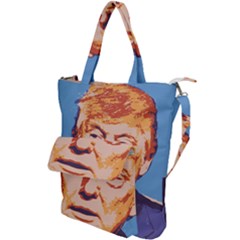 Orange Donald Trump Shoulder Tote Bag by vintagetrump