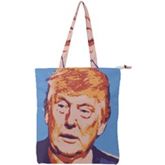 Orange Donald Trump Double Zip Up Tote Bag by vintagetrump