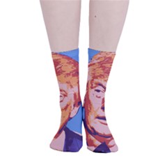 Orange Donald Trump Smooth Crew Length Tube Socks by vintagetrump