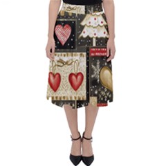 Christmas Reindeer Classic Midi Skirt by Posterlux