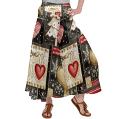 Christmas Reindeer Women s Satin Palazzo Pants by Posterlux