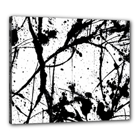 Inksplats Canvas 24  X 20  (stretched) by SpinnyChairDesigns