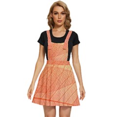 Abstract Texture Of Colorful Bright Pattern Of Transparent Leaves Of Orange And Yellow Color Apron Dress by Posterlux