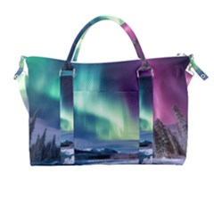 Northern Lights Aurora Night Nature Carry-on Travel Shoulder Bag by Posterlux