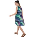 Northern Lights Aurora Night Nature Frill Swing Dress View2