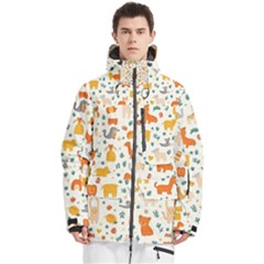 Pet Animal 04 Men s Multi Pockets Zip Ski And Snowboard Waterproof Breathable Jacket by myclothy