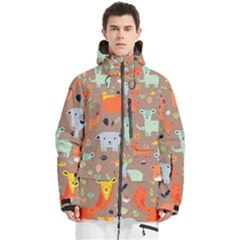 Pet Animal 05 Men s Multi Pockets Zip Ski And Snowboard Waterproof Breathable Jacket by myclothy