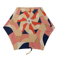 Minimalist Pattern With Simple Lines And Shapes, Creating A Clean And Modern Aesthe Mini Folding Umbrellas by myclothy