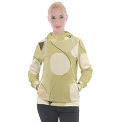 Minimalist Pattern With Simple Lines And Shapes, Creating A Clean And Modern Aesthetic 01 Women s Hooded Pullover