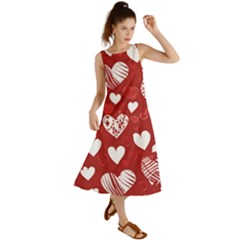 Valentine Summer Maxi Dress by pollyparadiseartshop