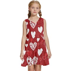 Valentine Kids  Sleeveless Tiered Mini Dress by pollyparadiseartshop