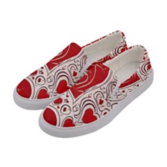 Be My Valentine Women s Canvas Slip Ons by pollyparadiseartshop