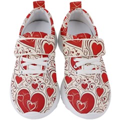 Be My Valentine Kids  Velcro Strap Shoes by pollyparadiseartshop