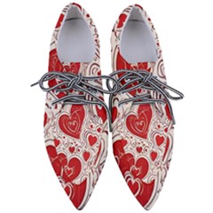 Be My Valentine Pointed Oxford Shoes by pollyparadiseartshop