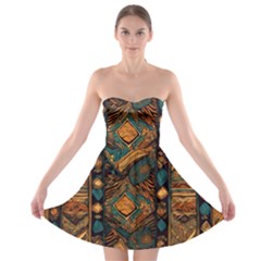 Tribal Chic Strapless Bra Top Dress by pollyparadiseartshop