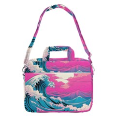 Waves Mountains Sky Macbook Pro 15  Shoulder Laptop Bag by Grandong