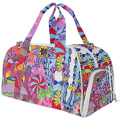 Cabbage Flower Abstract Burner Gym Duffel Bag by okhismakingart