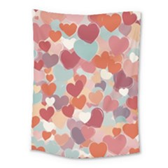 Valentines Day Hearts Romance Love Medium Tapestry by Posterlux