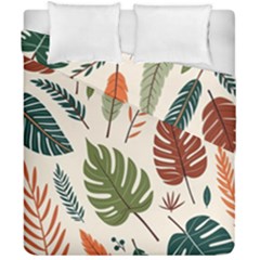 Leaves Autumn Duvet Cover Double Side (california King Size) by Salmanaz77