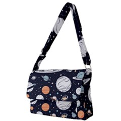 Space Galaxy Universe Stars Sky Full Print Messenger Bag (l) by Paksenen