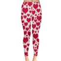 Hearts Valentine Pattern Seamless Inside Out Leggings View1