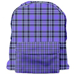 Blue Tartan Plaid 1 Giant Full Print Backpack by dressshop