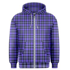 Blue Tartan Plaid 1 Men s Zipper Hoodie by dressshop