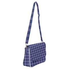 Purple Plaid Tartan 1 Shoulder Bag With Back Zipper by dressshop