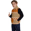 Winter Wonderland Seamless Pattern: Christmas Trees & Snowflakes on Dark Background Kid s Button Up Puffer Vest View2