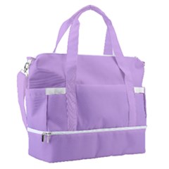 Luscious Lavender Hex #cca3e7 Sports Shoulder Bag With Shoes Compartment by dressshop