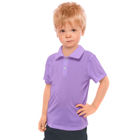 Luscious Lavender Hex #cca3e7 Kids  Polo T-shirt by dressshop