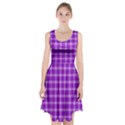 Purple Plaid Tartan 3 Racerback Midi Dress View1