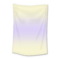 Cream Yellow To Pale Violet Bilinear Gradient Small Tapestry by GradientsOmbre