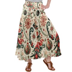 Christmas Tree Snow Women s Satin Palazzo Pants by Bedest