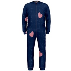 Corazones, Blue, Pattern Onepiece Jumpsuit (men) by kyorashop23