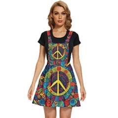 Peace Abstract Pattern Creative Drawing Apron Dress by Posterlux