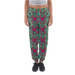 Retro 1880s Flowers Pattern 3 Women s Jogger Sweatpants by violetheavensky