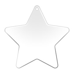 UV Print Acrylic Ornament Star Icon