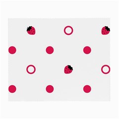 Strawberry Circles Pink Glasses Cleaning Cloth