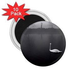 Swan 10 Pack Regular Magnet (round) by artposters