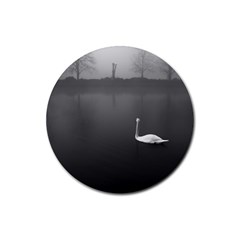 Swan Rubber Drinks Coaster (round) by artposters