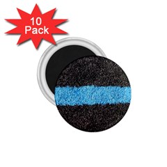 Black Blue Lawn 1 75  Button Magnet (10 Pack) by hlehnerer