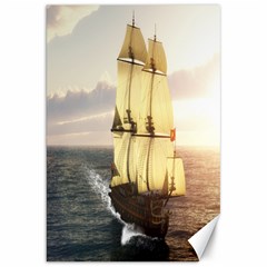 French Warship Canvas 20  X 30  (unframed) by gatterwe