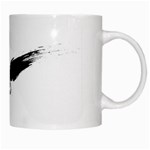 Grunge Bird White Coffee Mug Right