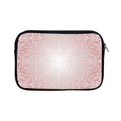 Pink Damask Apple Ipad Mini Zipper Case by ADIStyle