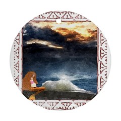 Stormy Twilight [framed] Round Ornament by mysticalimages