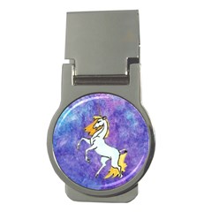 Unicorn Ii Money Clip (round) by mysticalimages